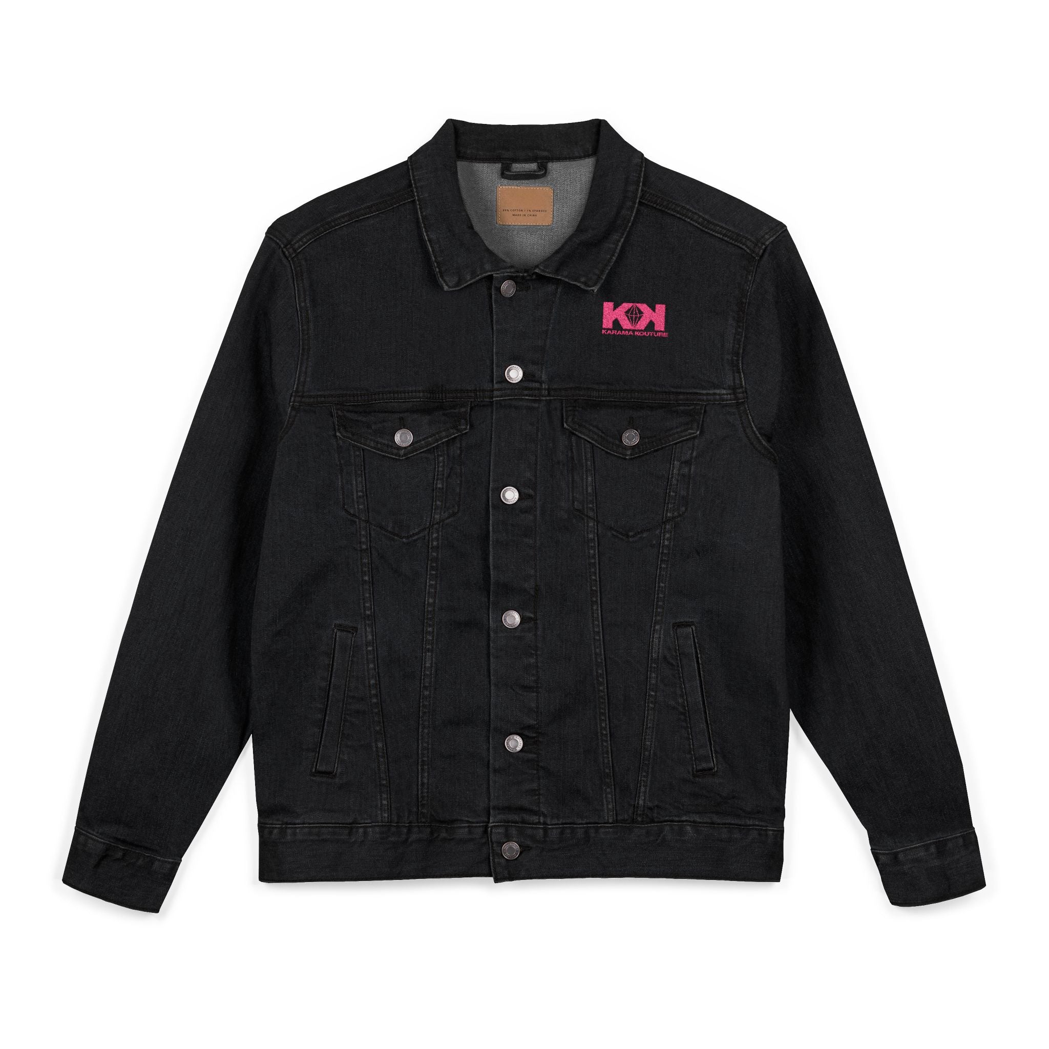 Copy of Copy of Trendy Unisex Embroidered Denim Jacket, Casual Outerwear, Vintage Jean Jacket, Fashion Statement, Personalized Gift