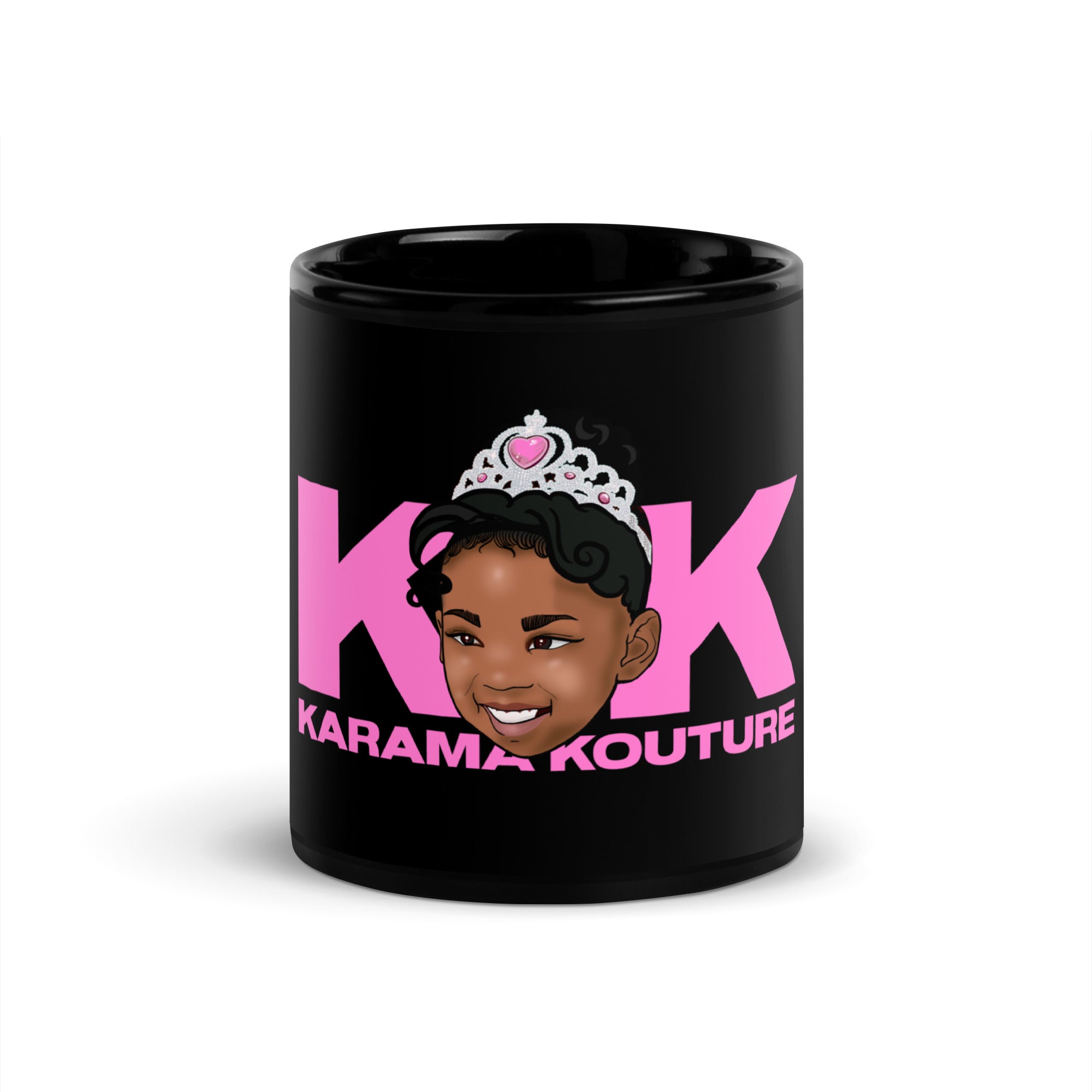 Karama Kouture Black Glossy Mug