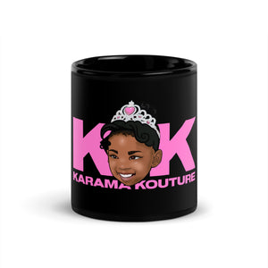 Karama Kouture Black Glossy Mug
