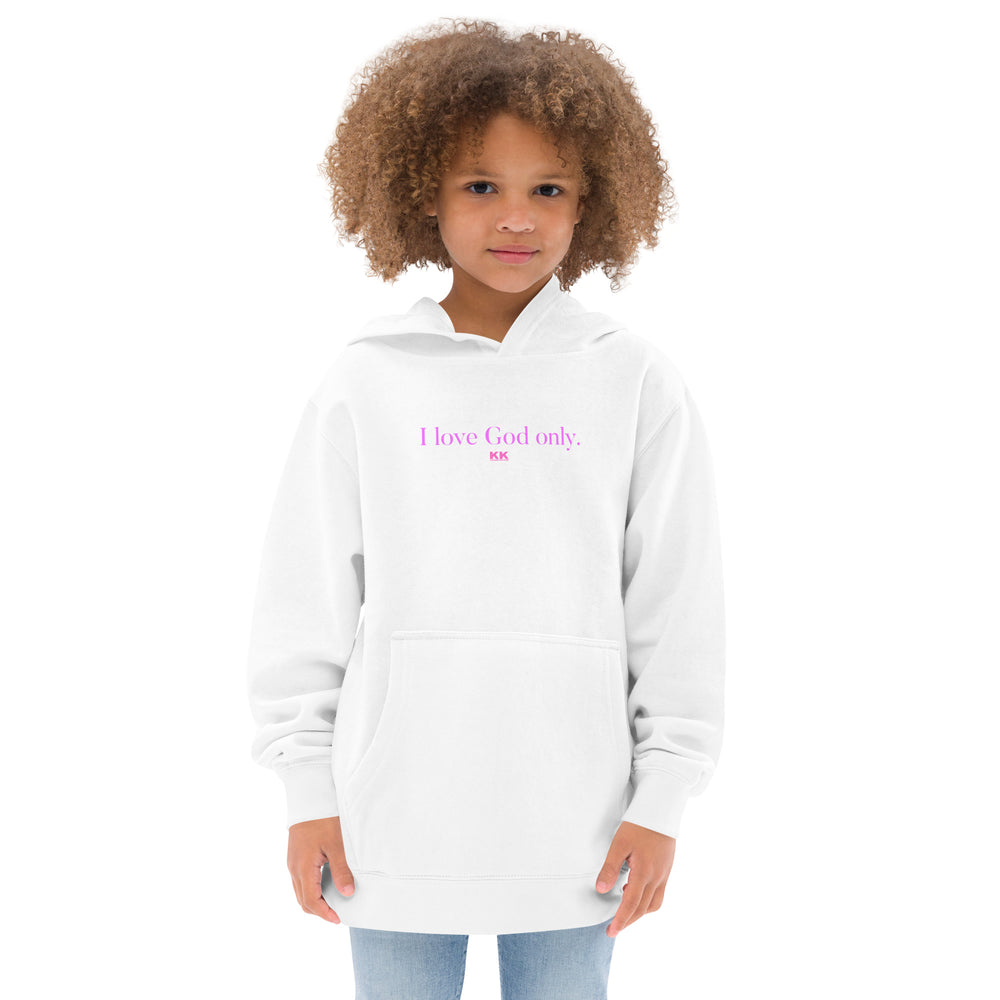 “God only” Karama Kids fleece hoodie