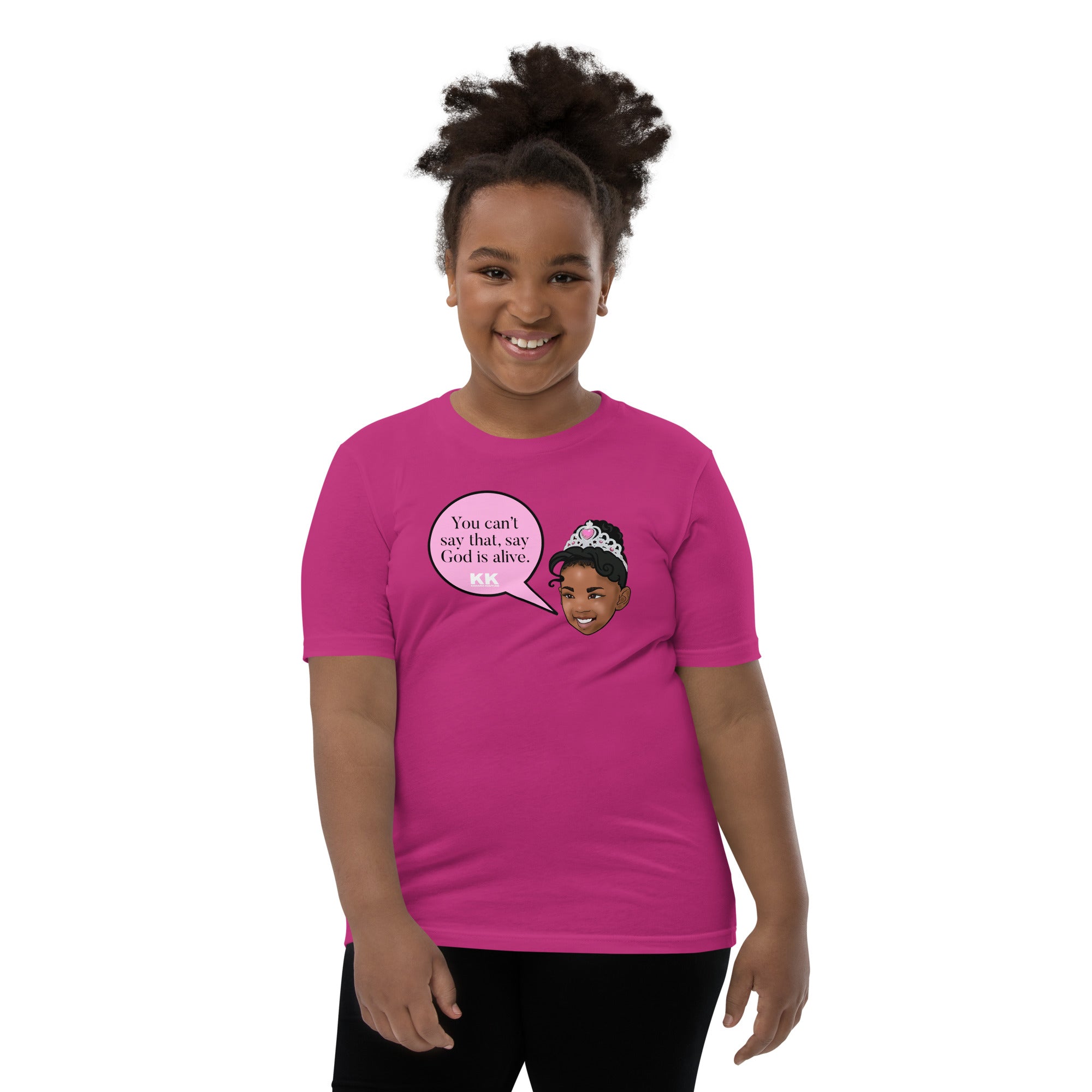 “God is alive” Youth Short Sleeve T-Shirt