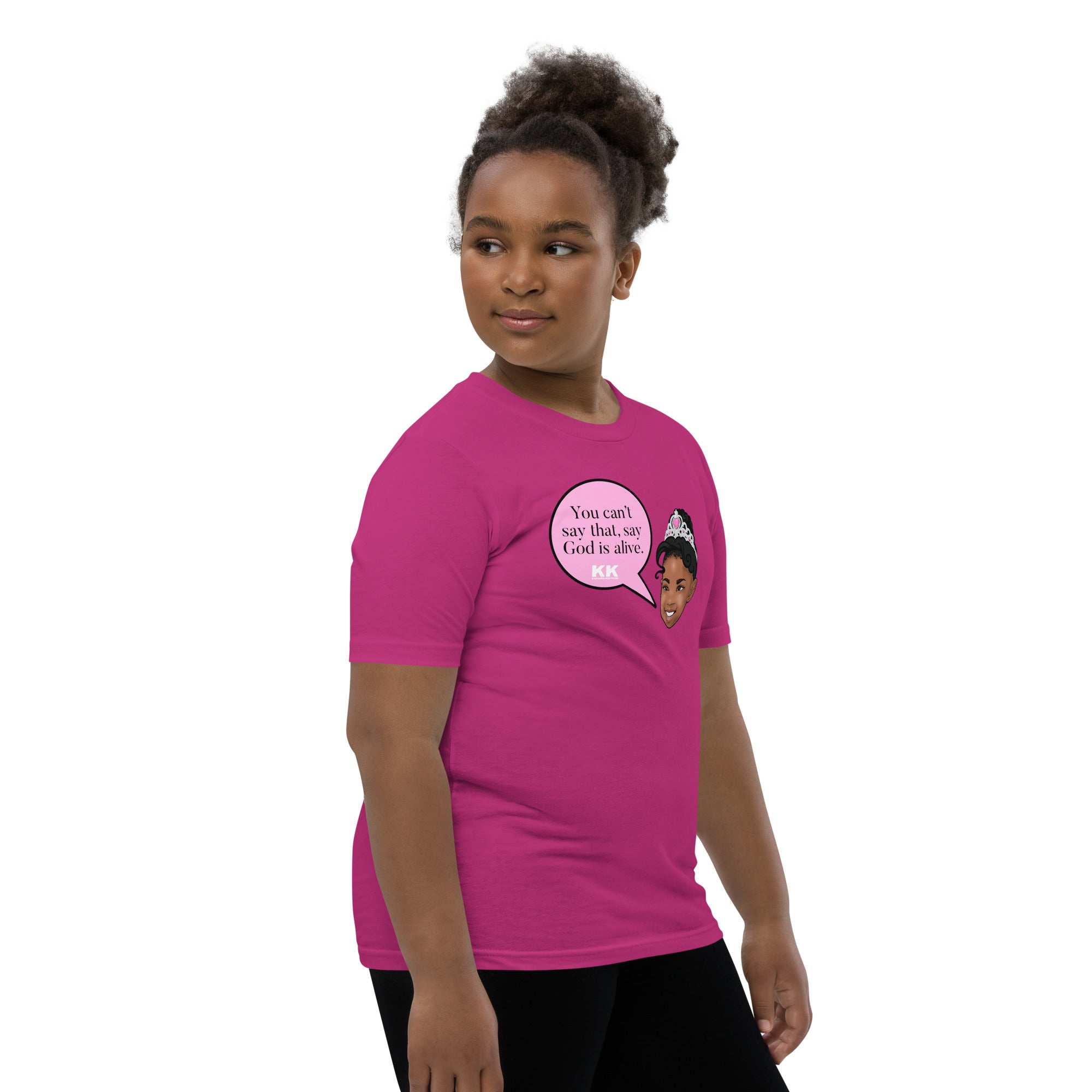 “God is alive” Youth Short Sleeve T-Shirt